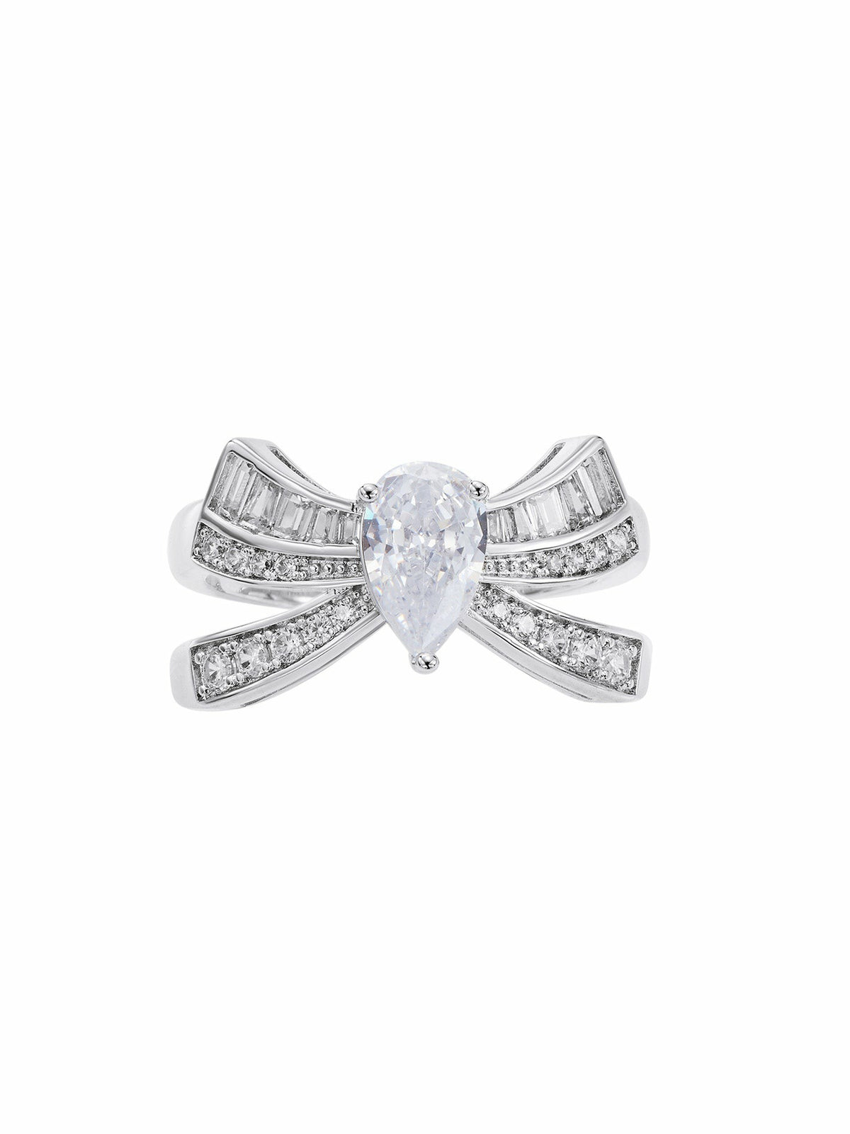 Claira Ring: White Ring for Engagement Party - Nana Jacqueline