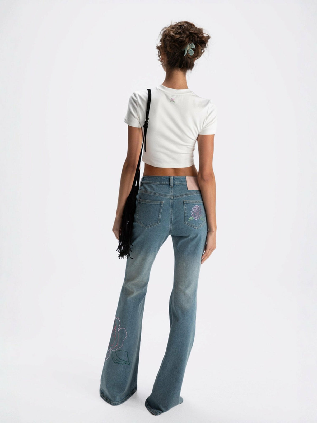 Elle Baby Tee: White Tee for Casual Luxury Daytime Outfit - Nana Jacqueline