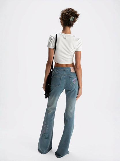 Elle Baby Tee: White Tee for Casual Luxury Daytime Outfit - Nana Jacqueline
