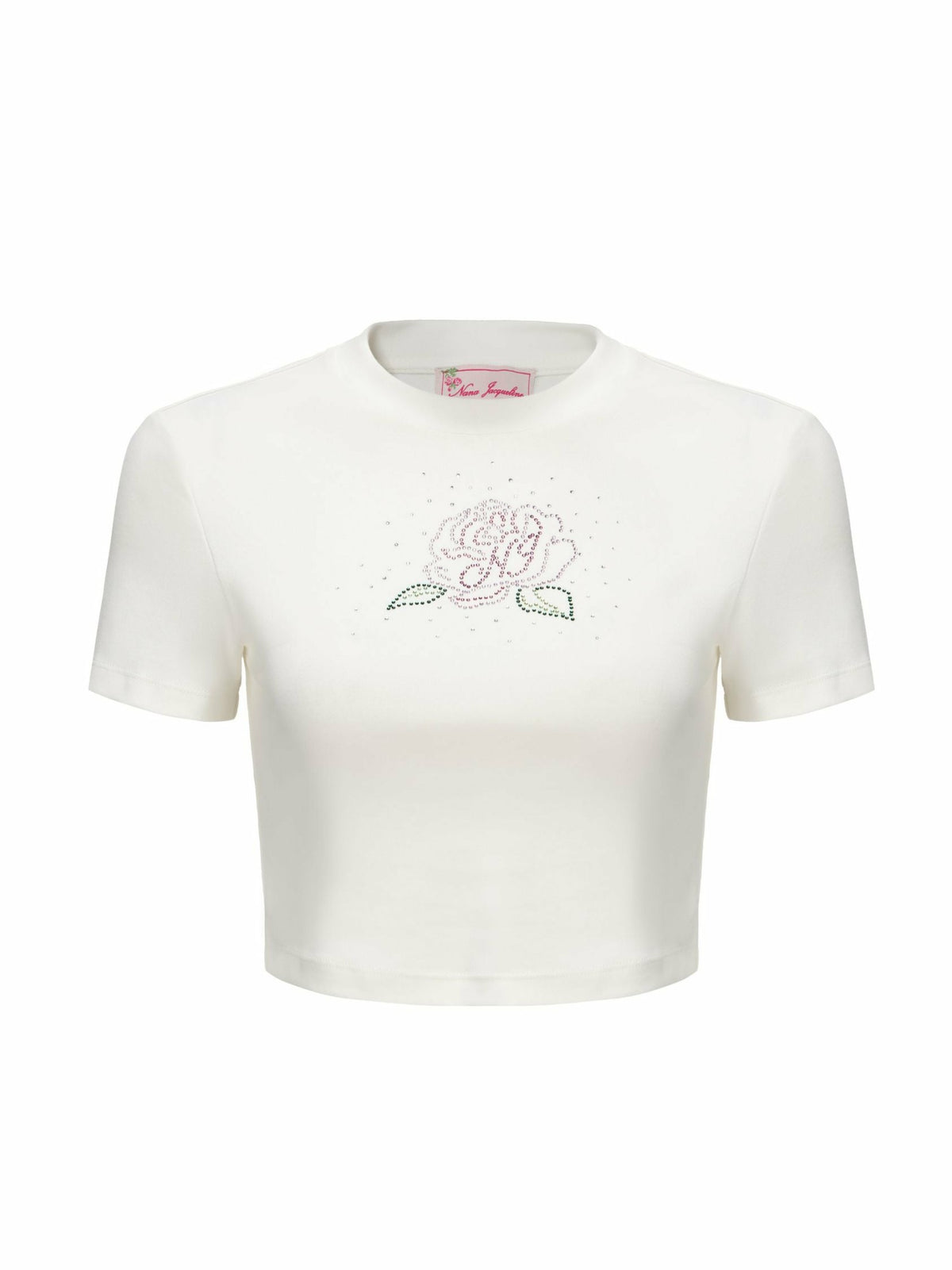 Elle Baby Tee: White Tee for Casual Luxury Daytime Outfit - Nana Jacqueline