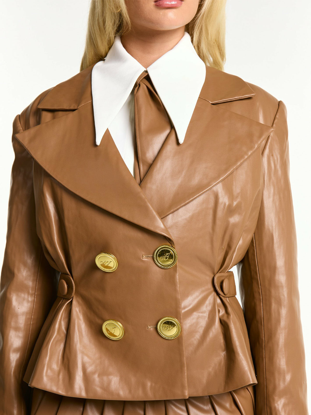 Gina Jacket: Brown Jacket for Date Night - Nana Jacqueline