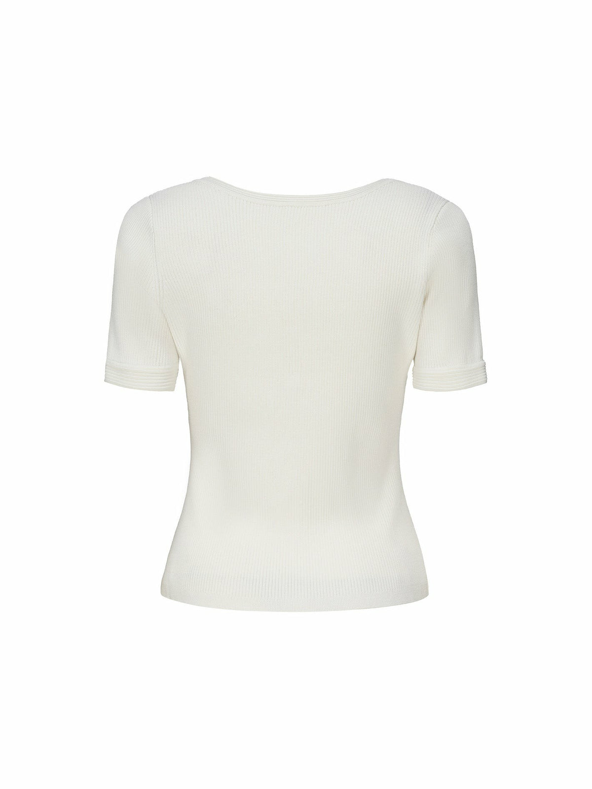 Gemma Top: White Knit Top for Brunch - Nana Jacqueline