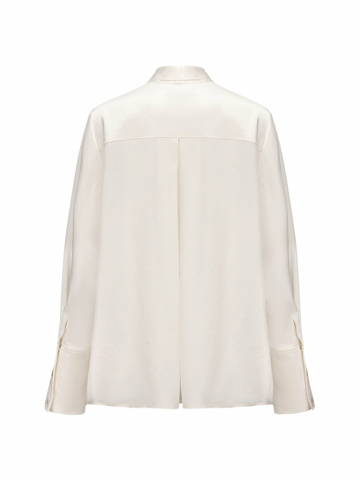 Louisa Top: White Satin Top for Brunch - Nana Jacqueline
