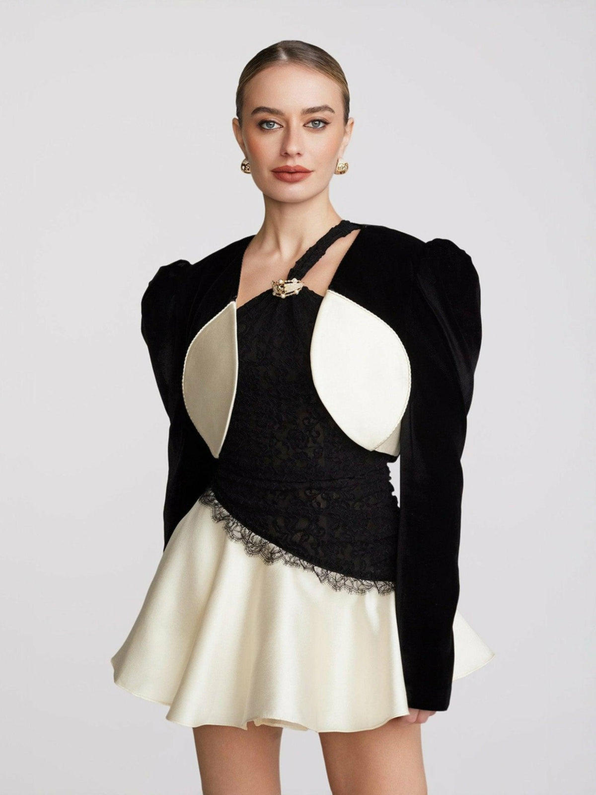 Wilma Velvet Jacket: Black Velvet Jacket for Cocktail Party - Nana Jacqueline
