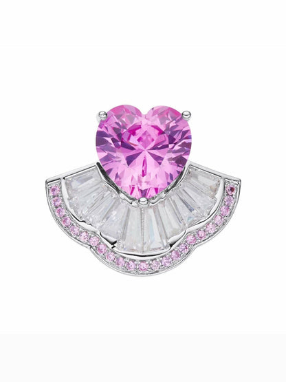 Emilia Heart Ring: Pink Ring for Gift Giving - Nana Jacqueline