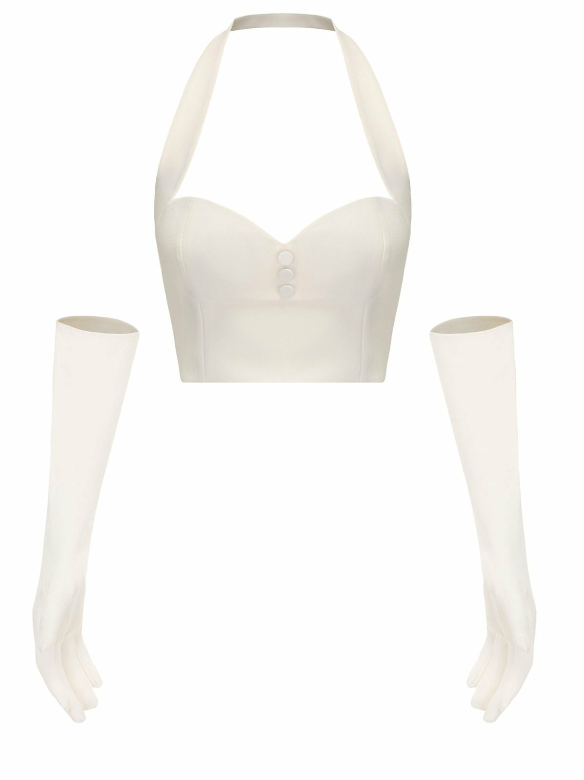 Anastasia Top: White Top for Engagement Party - Nana Jacqueline