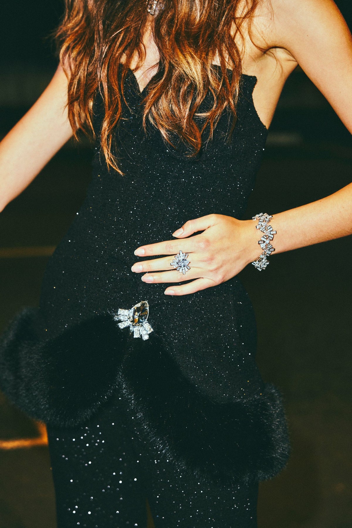 Alexandra Fur Top: Black Mini Dress for Cocktail Party - Nana Jacqueline