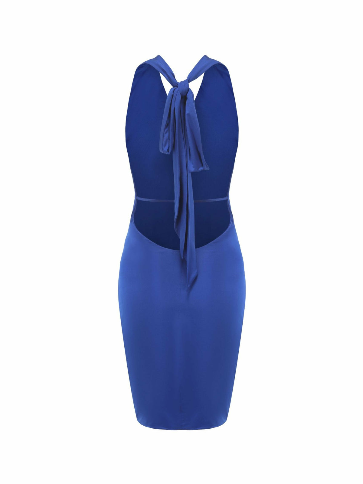Jennifer Dress: Blue Midi Dress for Cocktail Party - Nana Jacqueline