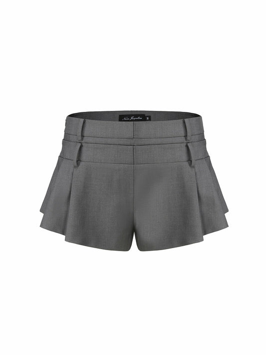 Amelie Shorts: Grey Shorts for Brunch - Nana Jacqueline