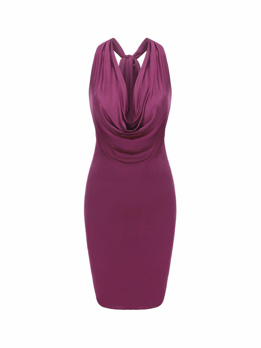 Jennifer Dress: Purple Mini Dress for Cocktail Party - Nana Jacqueline